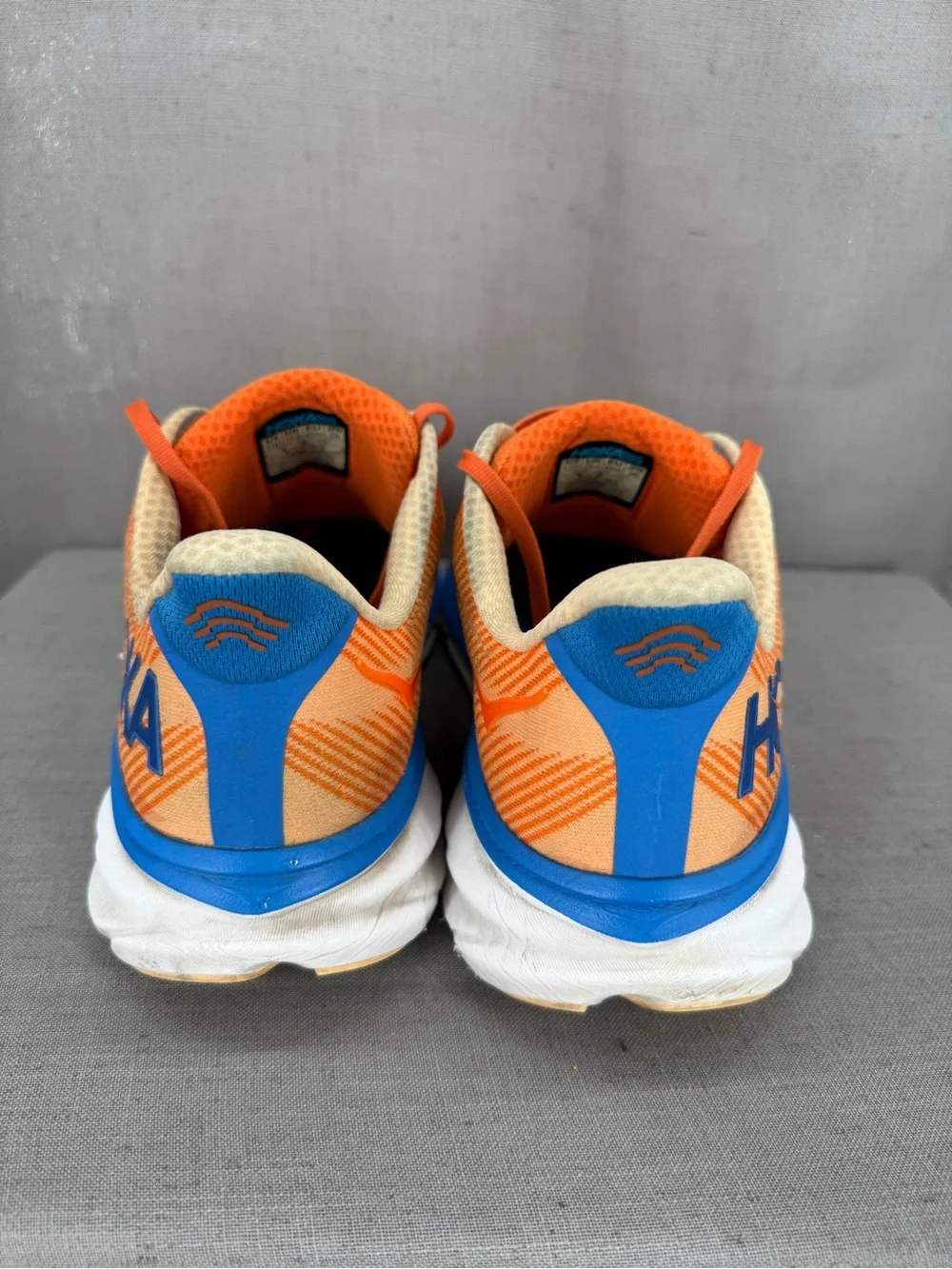Hoka CLIFTON 9 Men's Road-running Shoe Vibrant Orange/Impala 11D